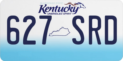 KY license plate 627SRD