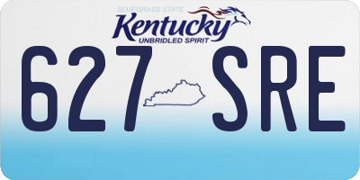 KY license plate 627SRE