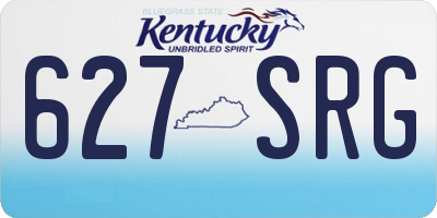 KY license plate 627SRG