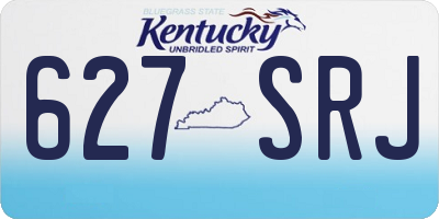 KY license plate 627SRJ