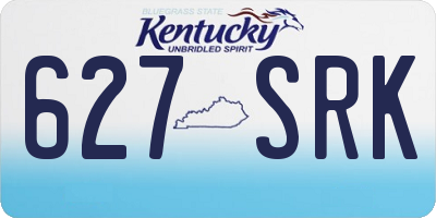 KY license plate 627SRK