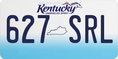 KY license plate 627SRL