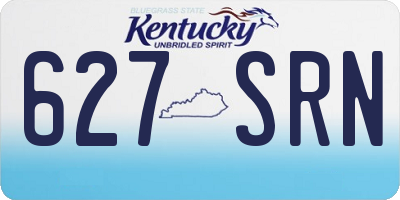 KY license plate 627SRN
