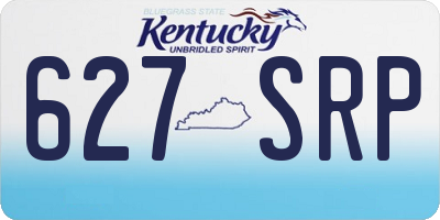 KY license plate 627SRP