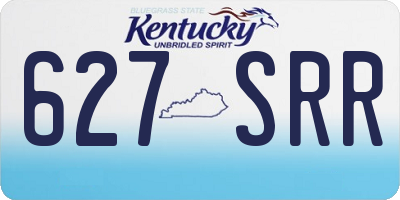 KY license plate 627SRR