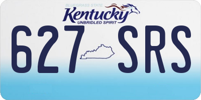 KY license plate 627SRS