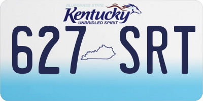 KY license plate 627SRT