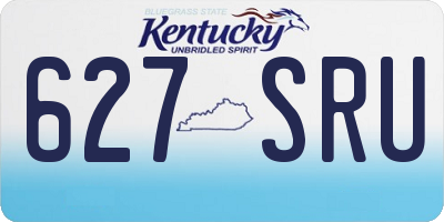 KY license plate 627SRU