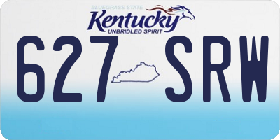 KY license plate 627SRW