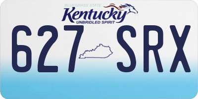 KY license plate 627SRX