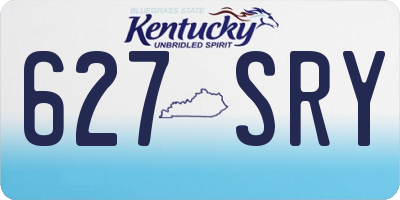 KY license plate 627SRY