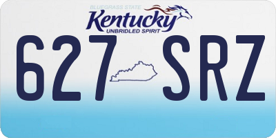 KY license plate 627SRZ