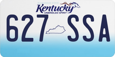 KY license plate 627SSA
