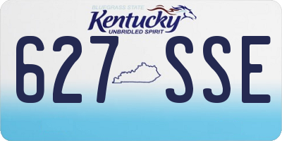 KY license plate 627SSE