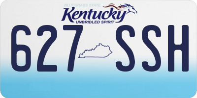 KY license plate 627SSH