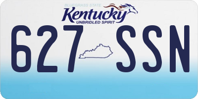 KY license plate 627SSN