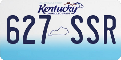 KY license plate 627SSR
