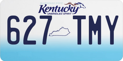 KY license plate 627TMY