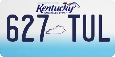 KY license plate 627TUL
