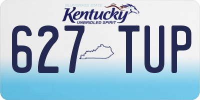KY license plate 627TUP