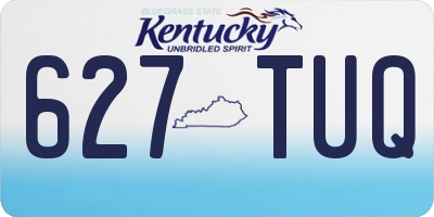 KY license plate 627TUQ