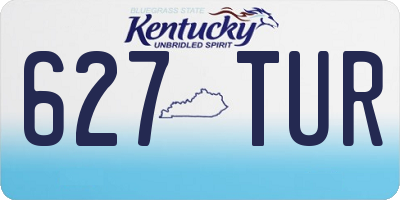 KY license plate 627TUR