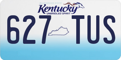 KY license plate 627TUS