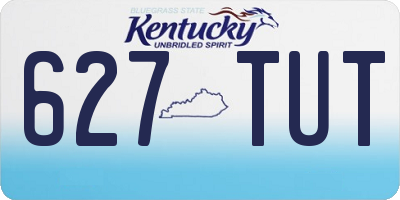 KY license plate 627TUT