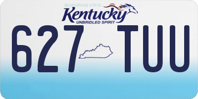 KY license plate 627TUU