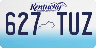 KY license plate 627TUZ