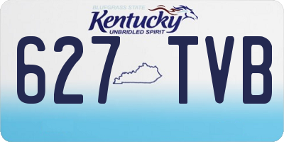 KY license plate 627TVB