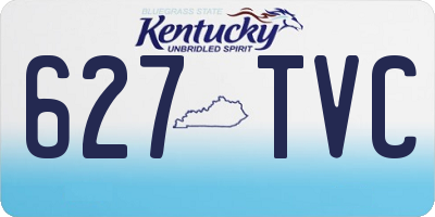 KY license plate 627TVC