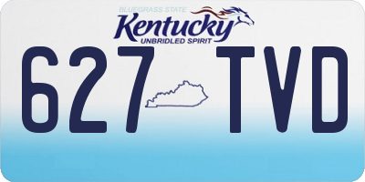 KY license plate 627TVD