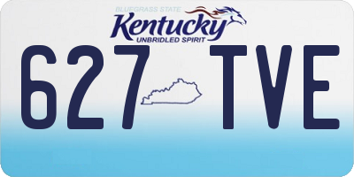 KY license plate 627TVE
