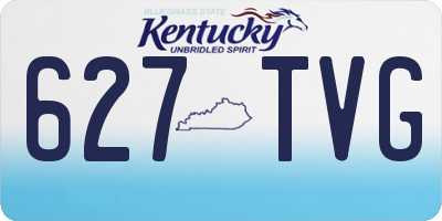 KY license plate 627TVG