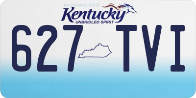 KY license plate 627TVI