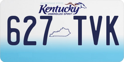 KY license plate 627TVK