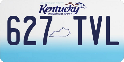 KY license plate 627TVL