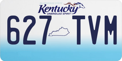 KY license plate 627TVM