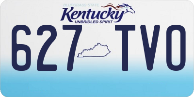 KY license plate 627TVO