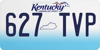 KY license plate 627TVP