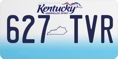 KY license plate 627TVR