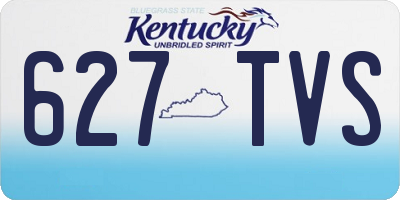 KY license plate 627TVS