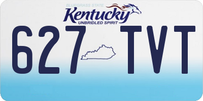 KY license plate 627TVT