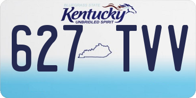 KY license plate 627TVV