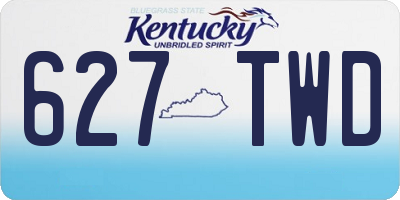 KY license plate 627TWD