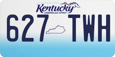 KY license plate 627TWH