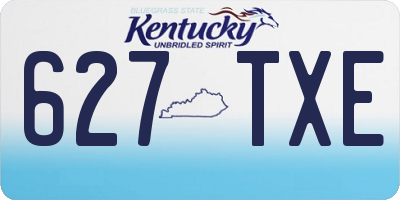 KY license plate 627TXE