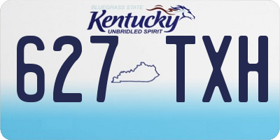 KY license plate 627TXH