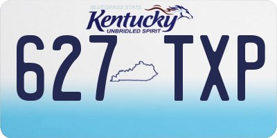 KY license plate 627TXP